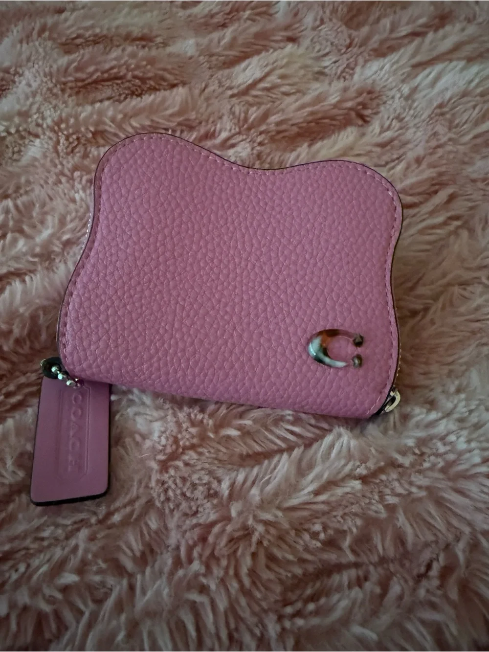 Coach wavy zip around wallet